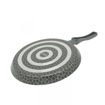 Сковорода штампованная блинная 22см серая