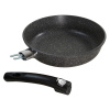 Сковорода PIETRA серый  D24см, со съемной ручкой