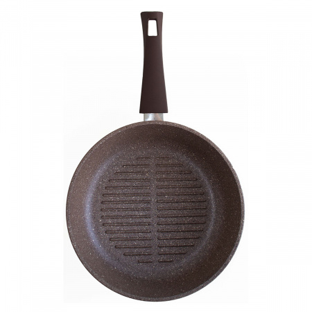 Сковорода-гриль VARI "PIETRA" теплый гранит, 26см