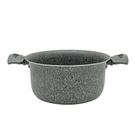Кастрюля серая 3 литра, с крышкой, 20см
