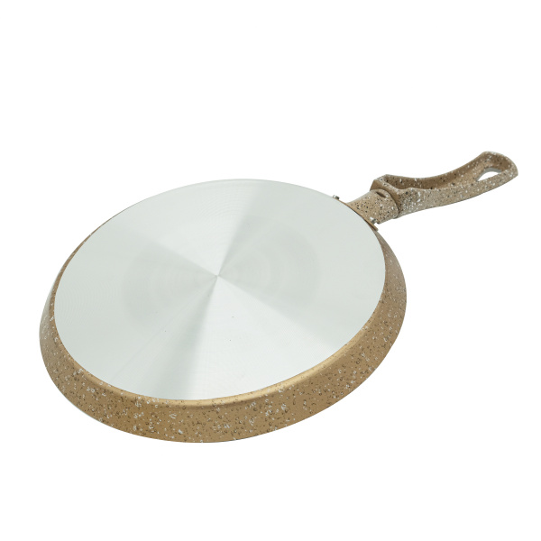 Сковорода штампованная блинная коричневая 22см