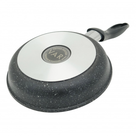Сковорода блинная литая VARI Классическая каменная, черный камень, 22см.