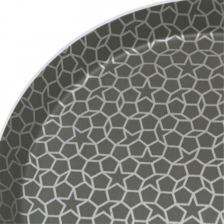 Сковорода штампованная блинная 22см серая