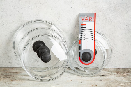 Крышка VARI для сковороды 22см, цельностеклянная