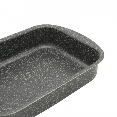 Противень штампованный серый гранит, 350*250мм