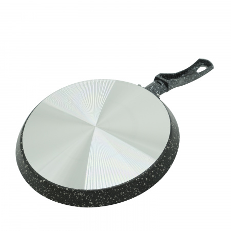 Сковорода штампованная блинная черная 22см
