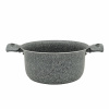 Кастрюля серая 3 литра, с крышкой, 20см