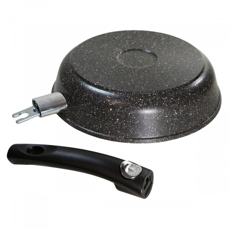 Сковорода PIETRA серый  D24см, со съемной ручкой