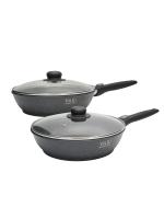 Набор индукционных сковород "Меркурий" с крышками, 24 и 26 см