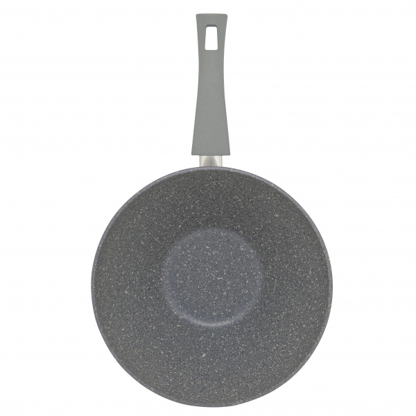 Сковорода wok "PIETRA" серый гранит, D28см