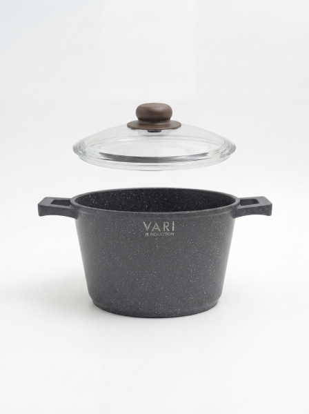 Кастрюля индукционная VARI Меркурий, с крышкой, 3 литра
