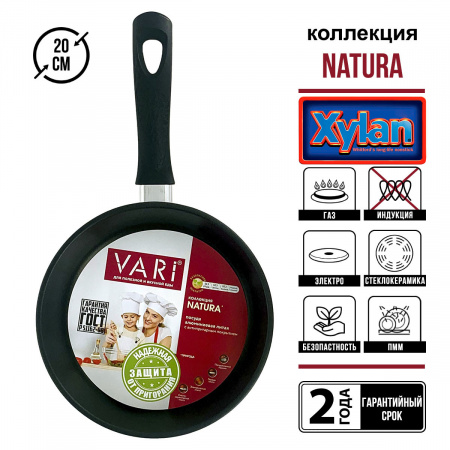 Сковорода блинная "NATURA" D20см, с антипригарным покрытием, с толстым дном