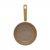 Сковорода литая Классическая каменная коричневый камень, 28 см.