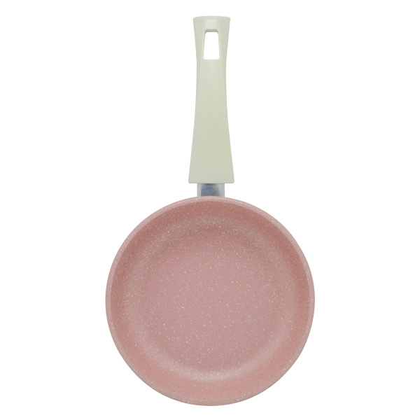 Сковорода литая VARI Романтика, розовый камень, 20 см