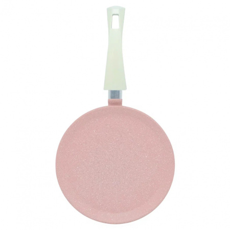 Сковорода литая VARI РОМАНТИКА, розовый камень,  блинная, 24 см