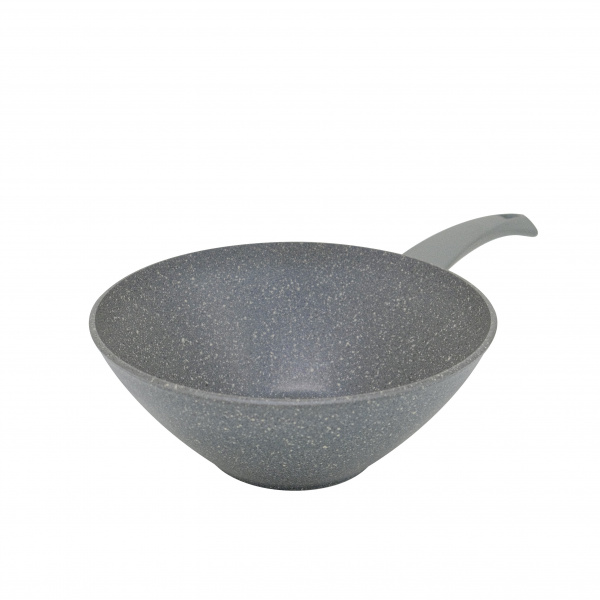 Сковорода wok "PIETRA" серый гранит, D28см