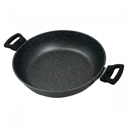 Жаровня Классическая серая со съемными ручками 28