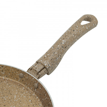 Сковорода штампованная блинная коричневая 22см