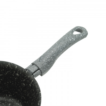 Ковш штампованный конусной формы серый 16см