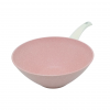 Сковорода литая VARI РОМАНТИКА, розовый камень, WOK , 28 см.