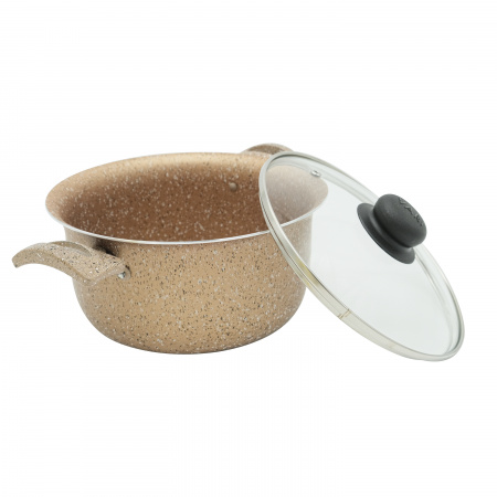 Кастрюля бронзовая 3 литра, с крышкой, 20см