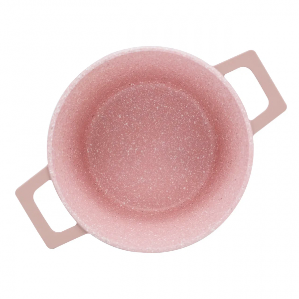 Кастрюля литая VARI РОМАНТИКА, розовый камень, 3л,