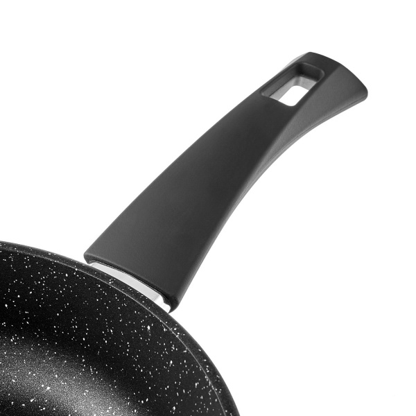 Сковорода литая VARI "PIETRA" черный гранит, D26см