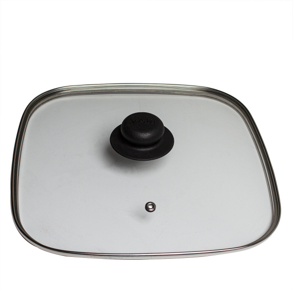 Крышка для сковороды квад.28х28  с металл. ободом