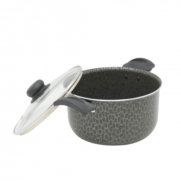 Кастрюля штампованная индукционная, 3л, с крышкой.