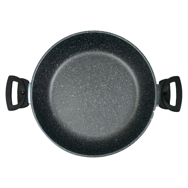 Жаровня Классическая серая со съемными ручками 26