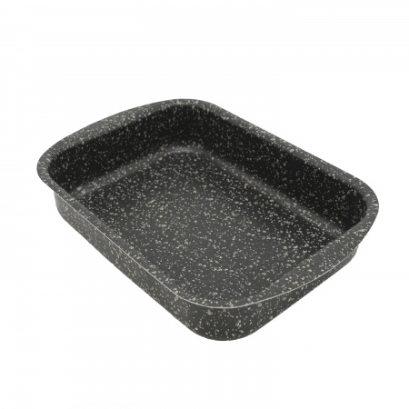 Противень штампованный черный гранит, 300*220мм