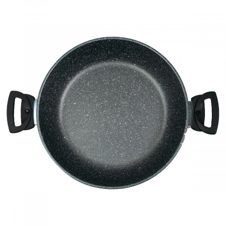 Жаровня Классическая серая со съемными ручками 26