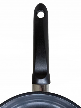 Сковорода литая "Creta" черная, D22см, с керамическим покрытием, с толстым дном