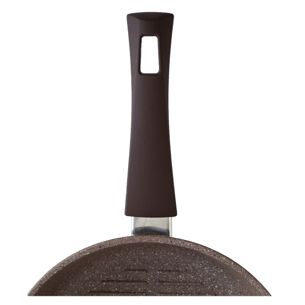 Сковорода-гриль VARI "PIETRA" теплый гранит, 26см