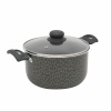 Кастрюля штампованная индукционная, 3л, с крышкой.