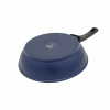 Сковорода литая VARI Аквамарин синий металлик, 22 см, с крышкой
