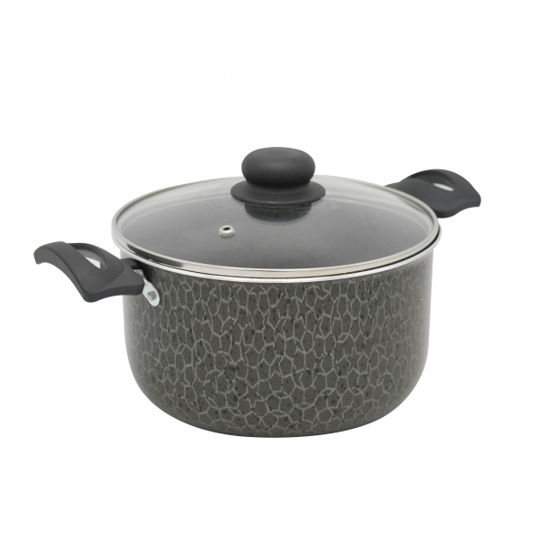 Кастрюля штампованная индукционная, 3л, с крышкой.