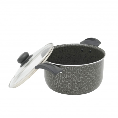 Кастрюля штампованная индукционная, 3л, с крышкой.