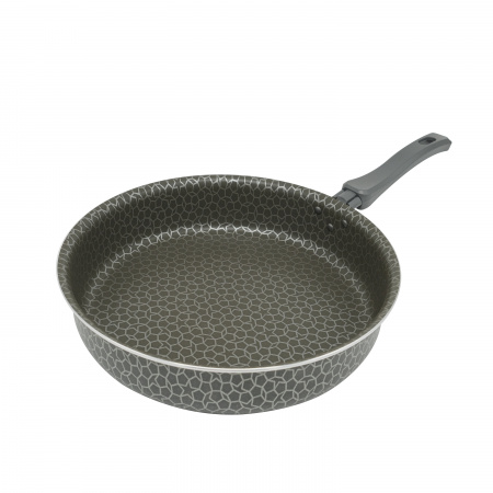 Сотейник высокий борт Серая 26 с крышкой