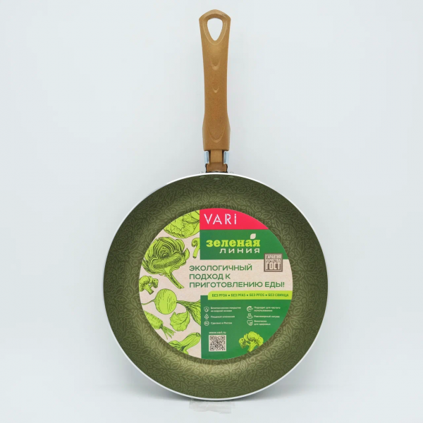 Сковорода штампованная Зеленая линия, 28 см, ZL23128