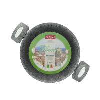 Кастрюля серая 3 литра, с крышкой, 20см