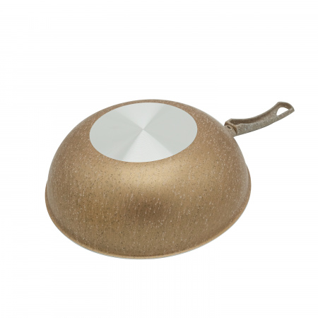 Сковорода WOK штампованная коричневая, 28см