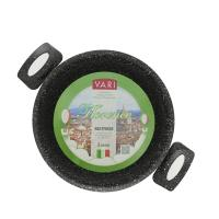 Кастрюля черная 3 литра, с крышкой, 20см