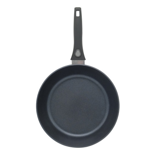 Сковорода литая VARI ЗВЕЗДА, индукция, черная с блеском, 24 см, с крышкой