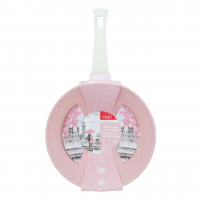 Сковорода литая VARI РОМАНТИКА, розовый камень, WOK , 28 см.