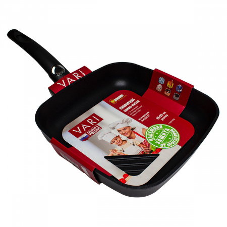 Сковорода-гриль квадр. 26*26  NATURA