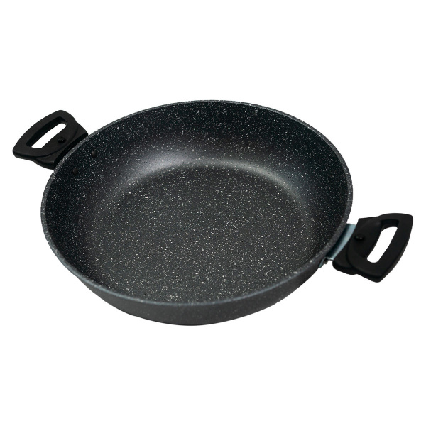 Жаровня Классическая серая со съемными ручками 28