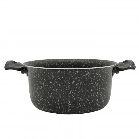 Кастрюля черная 3 литра, с крышкой, 20см