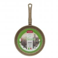 Сотейник высокий борт  коричневый с крышкой, 24см