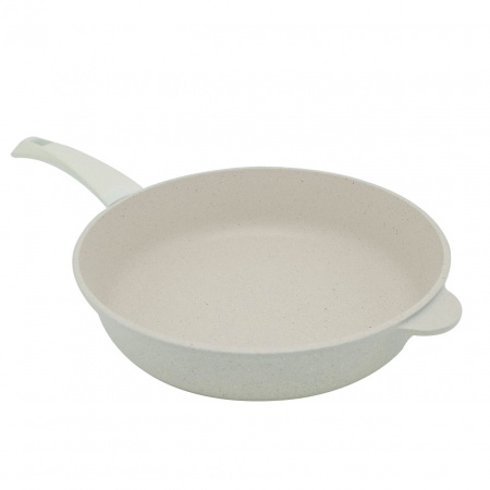 Сковорода литая VARI Pietra белый гранит, 28 см